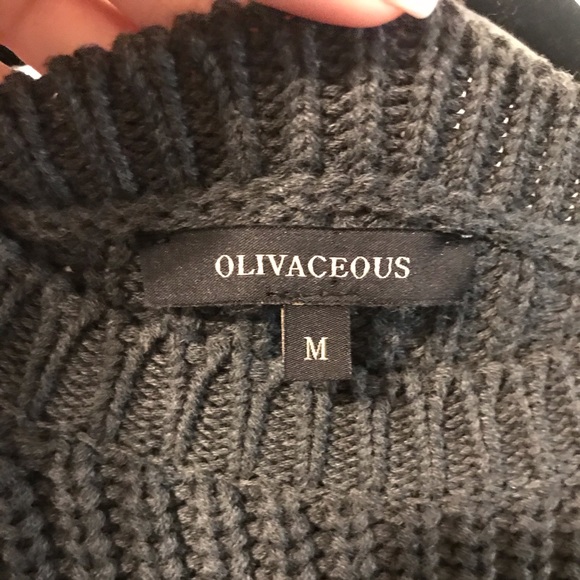 Green Sweater Bell Sleeve - Picture 4 of 7